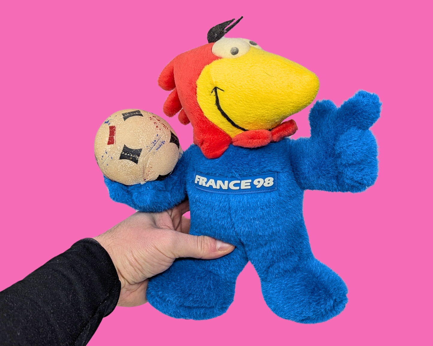 Vintage 1998 Footix, France Football World Cup 98 Plushie