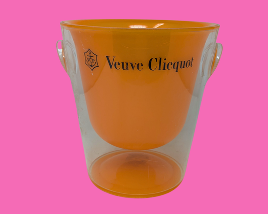 Orange Veuve Clicquot Champagne Plastic Ice Bucket