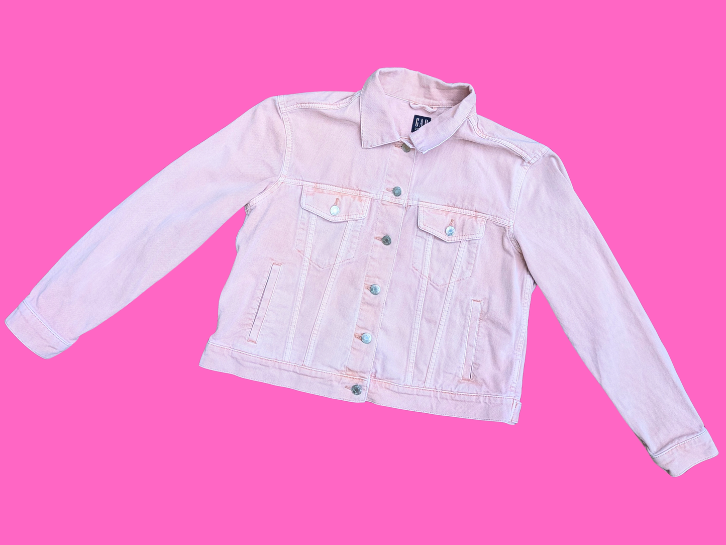 Handmade, Upcycled David Bowie Light Pink Jacket Size L