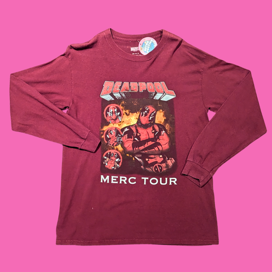 Marvel Deadpool Long Sleeve Shirt Size M