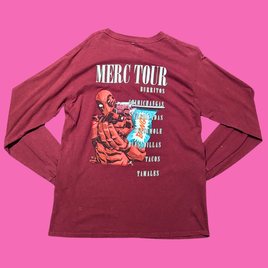 Marvel Deadpool Long Sleeve Shirt Size M