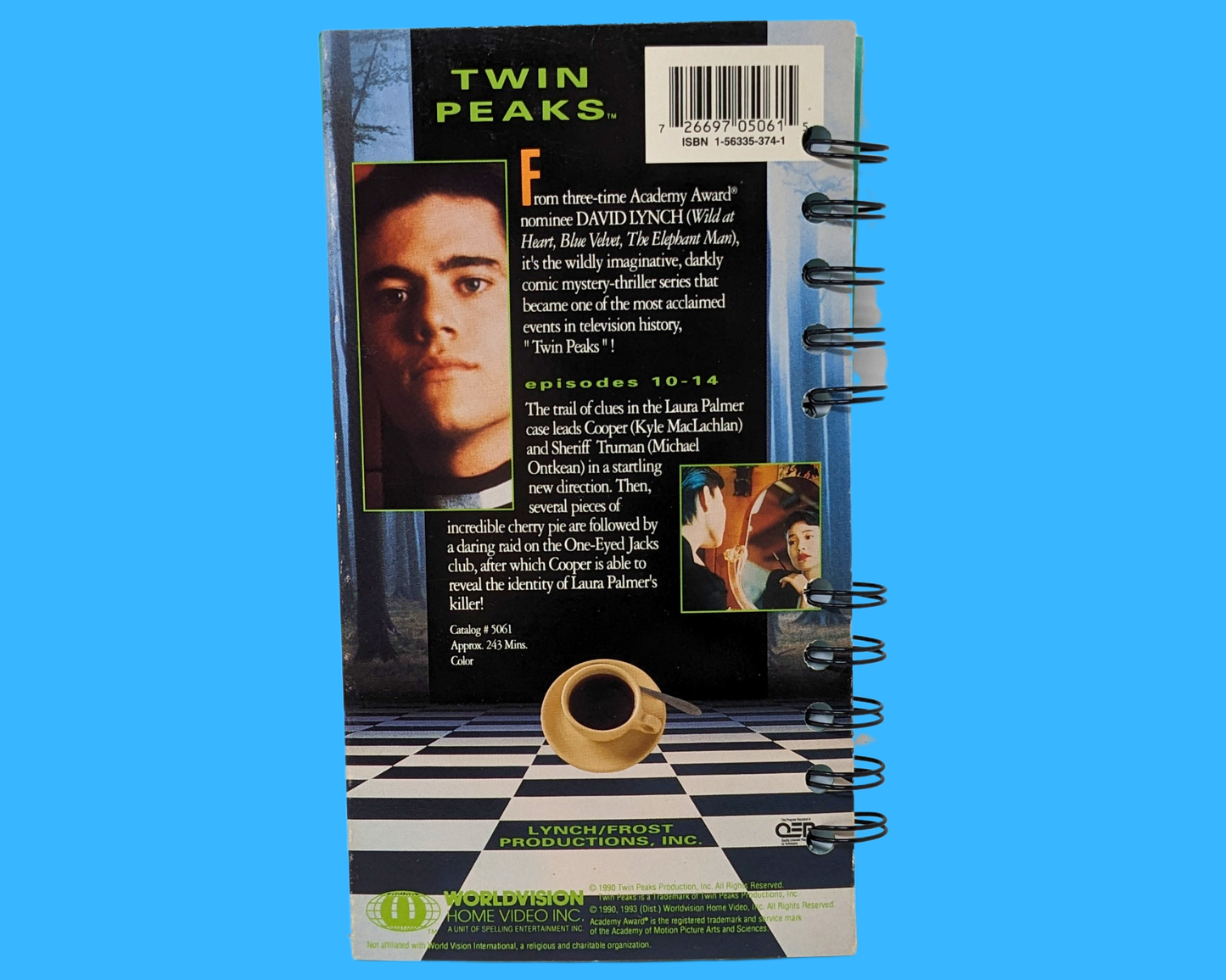 Twin Peaks Episodes 10-14 VHS Movie Notebook
