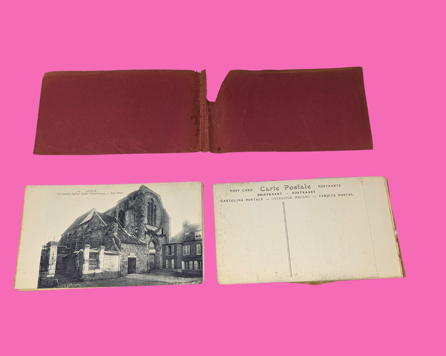 Vue de Senlis vintage des années 1950 en France Lot de 19 cartes postales