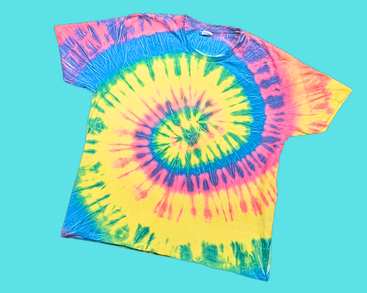 T-shirt Tie Dye Y2K, coloré et funky, taille 2XL