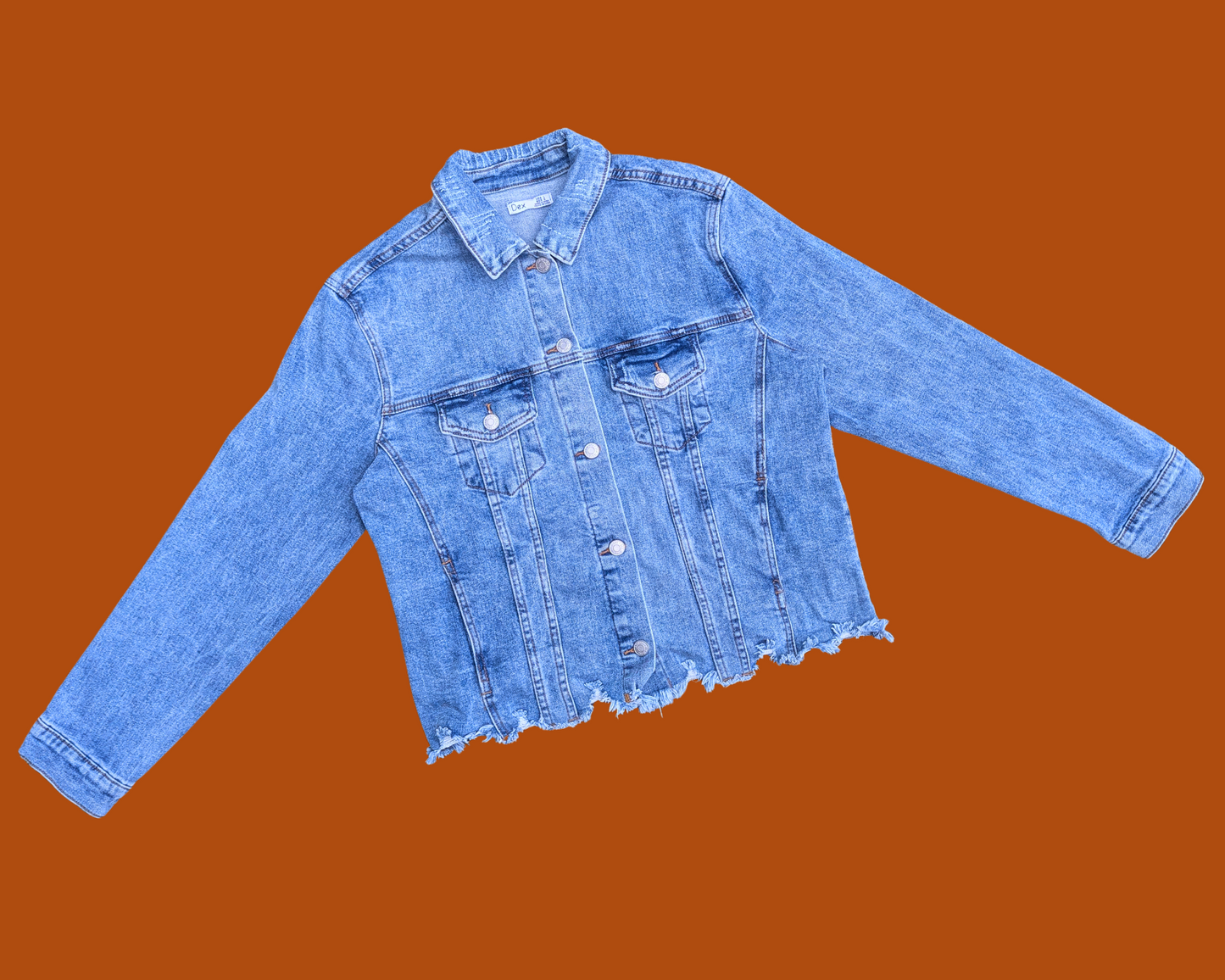 Handmade, Upcycled Jim Morrison, Iggy Pop Denim Jacket Size L
