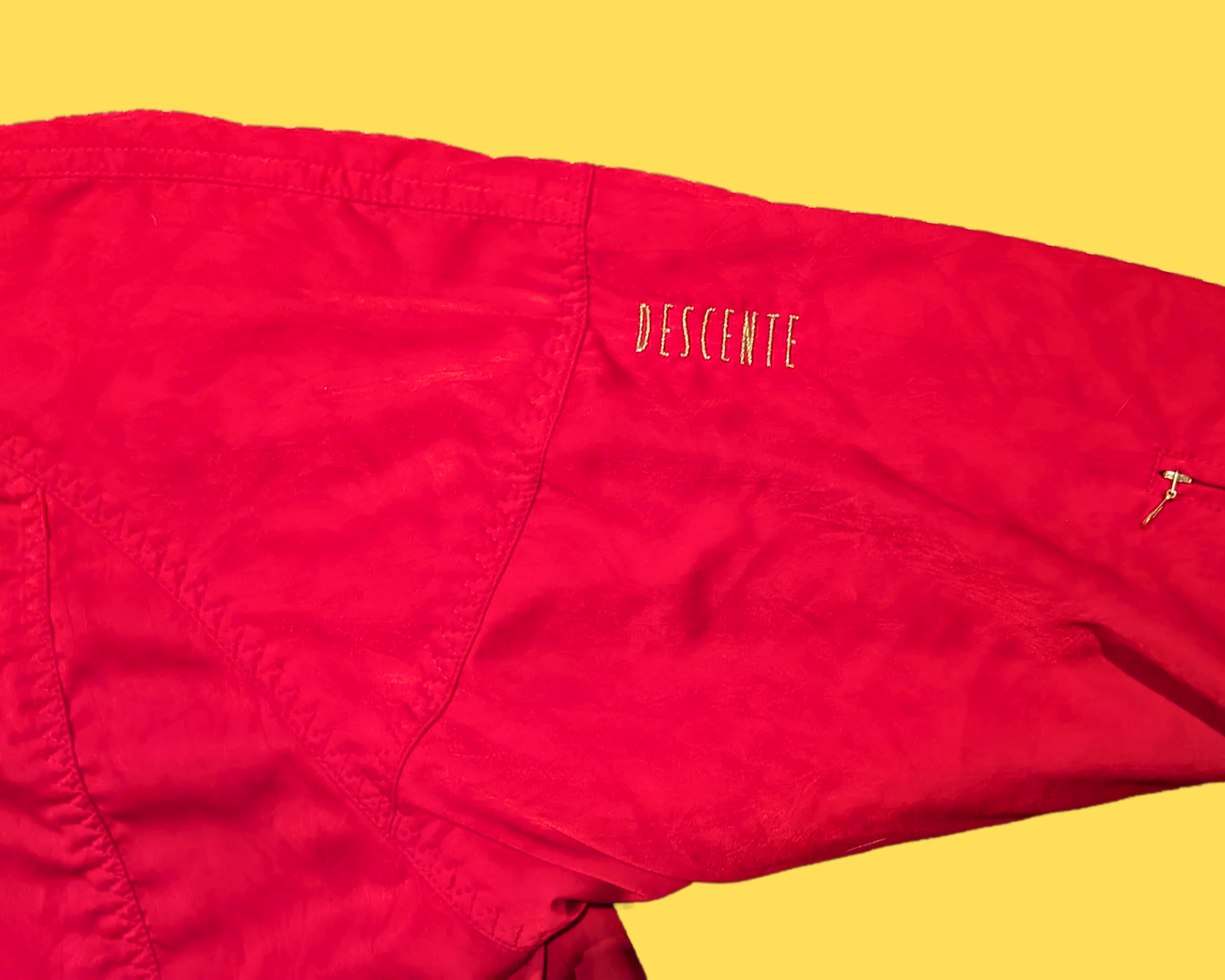 Y2K Descente Red Winter Jacket Size L