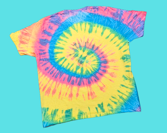 T-shirt Tie Dye Y2K, coloré et funky, taille 2XL