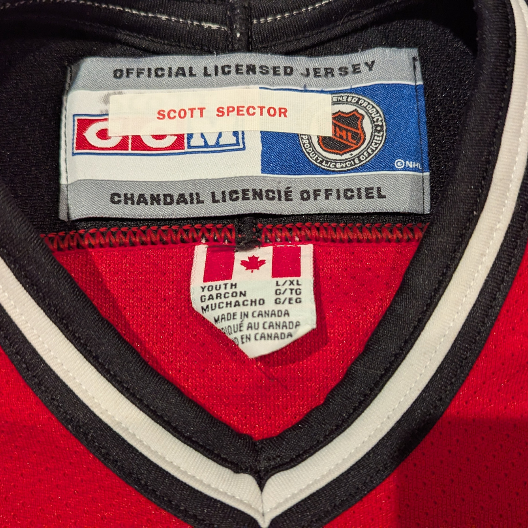 Vintage Jersey CCM New Jersey Devils L/XL Kids