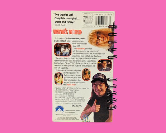 Carnet de notes VHS du film Wayne's World