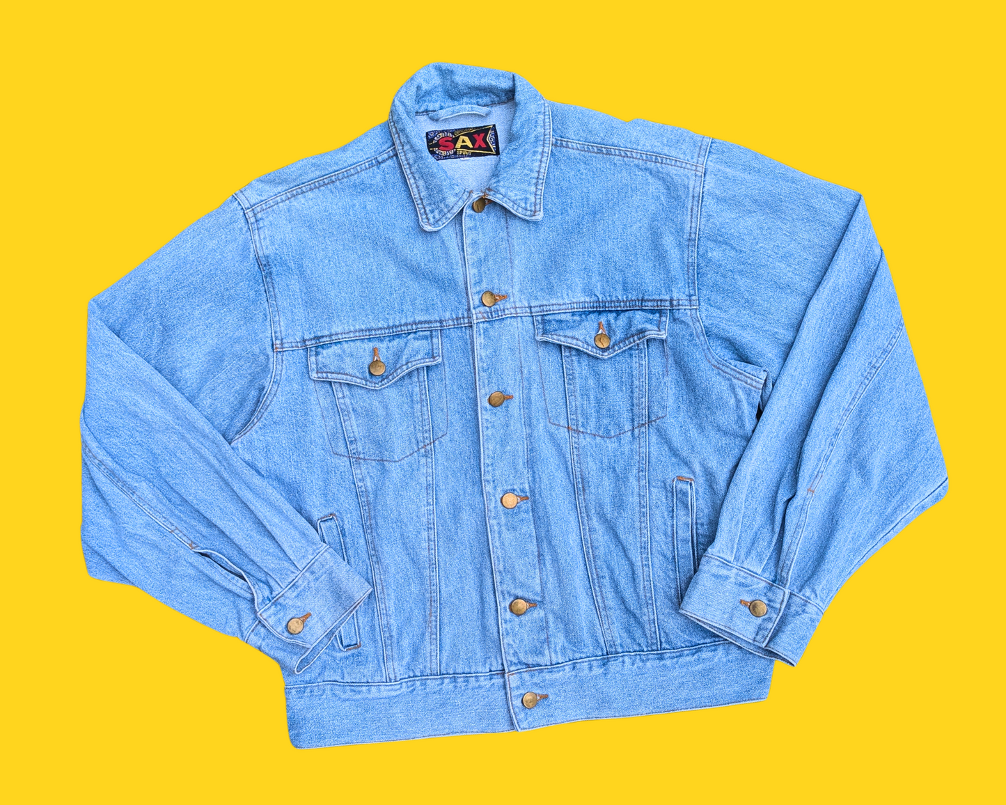 Handmade, Upcycled The Berenstain Bears Denim Jacket Size L
