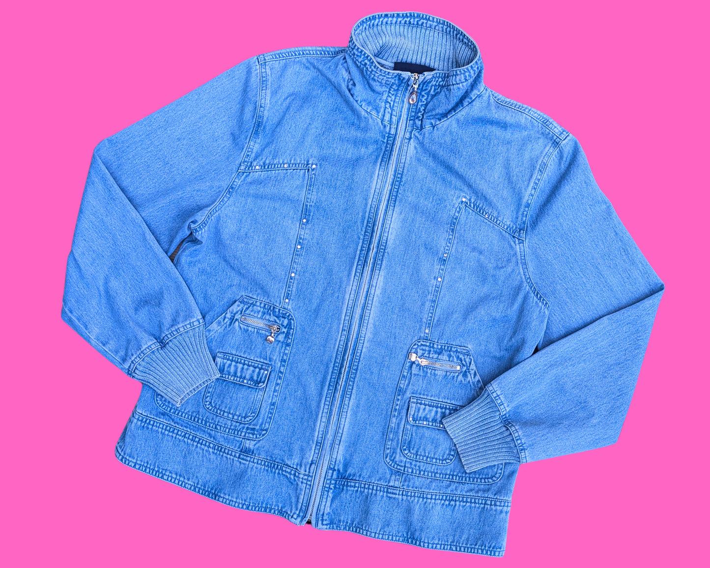 Handmade, Upcycled The Goblin King, David Bowie, Labyrinth Denim Jacket Size M
