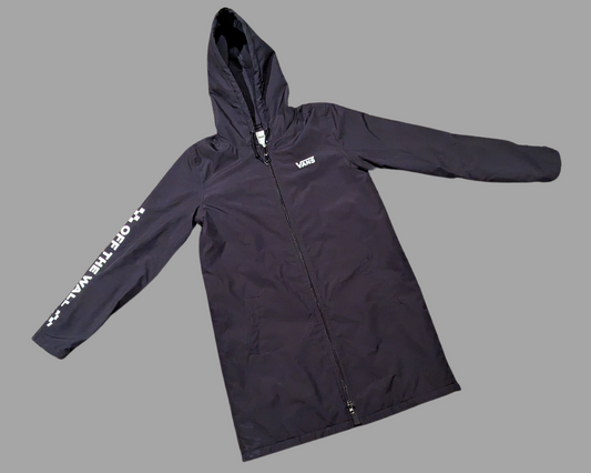 Y2K Long, Black Vans Jacket Size XS