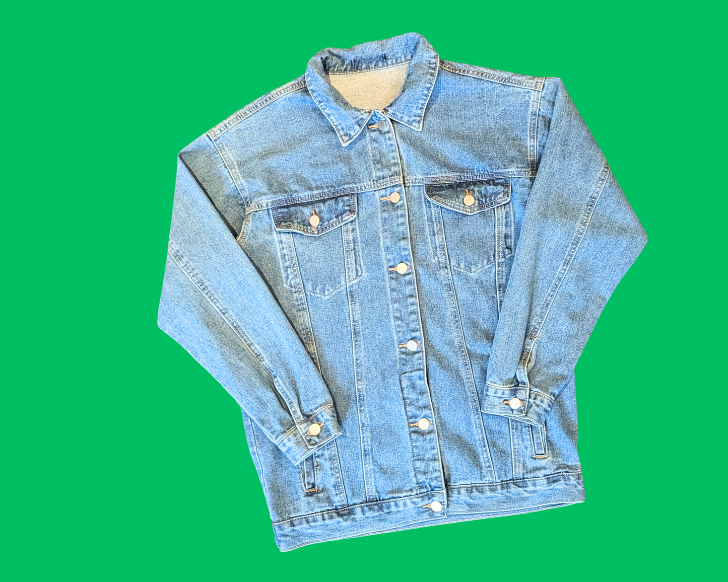 Handmade, Upcycled Jason & Freddy, Friday the 13th and Nightmare on Elm Street Denim Jacket Size L