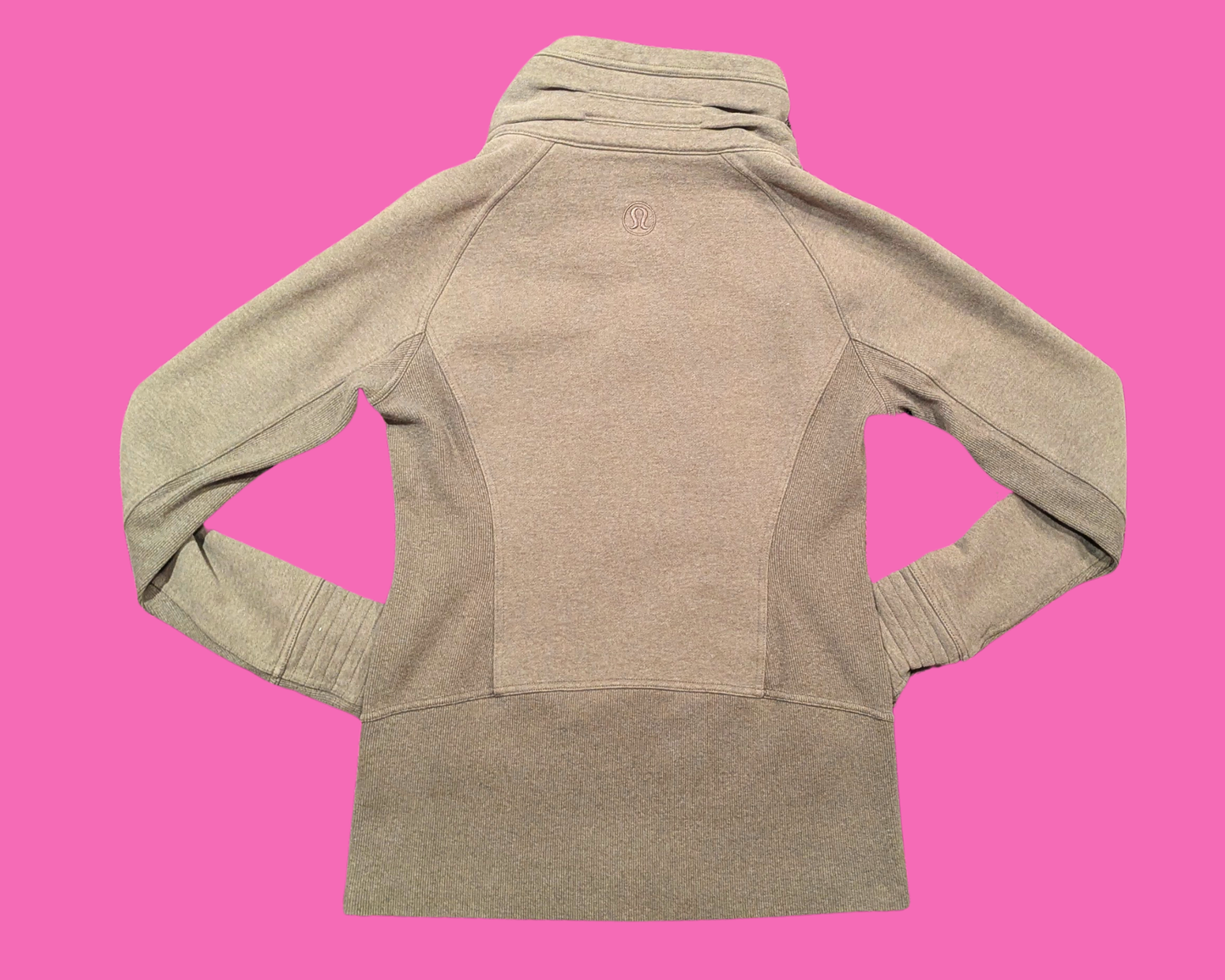 Lululemon Radiant Jacket Womens Heather Gray Full Zip Mock Neck