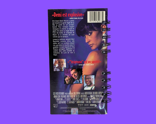 Carnet de notes de films VHS Striptease