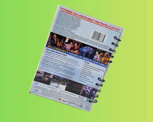 Carnet de notes du film DVD Retour vers le futur, trilogie du 30e anniversaire
