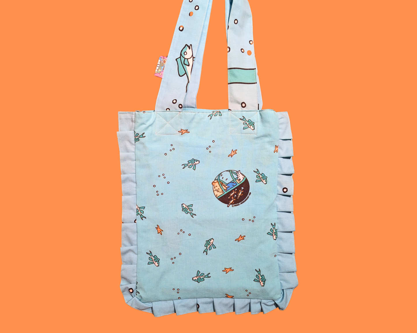 Sac fourre-tout Tintin fait main et recyclé
