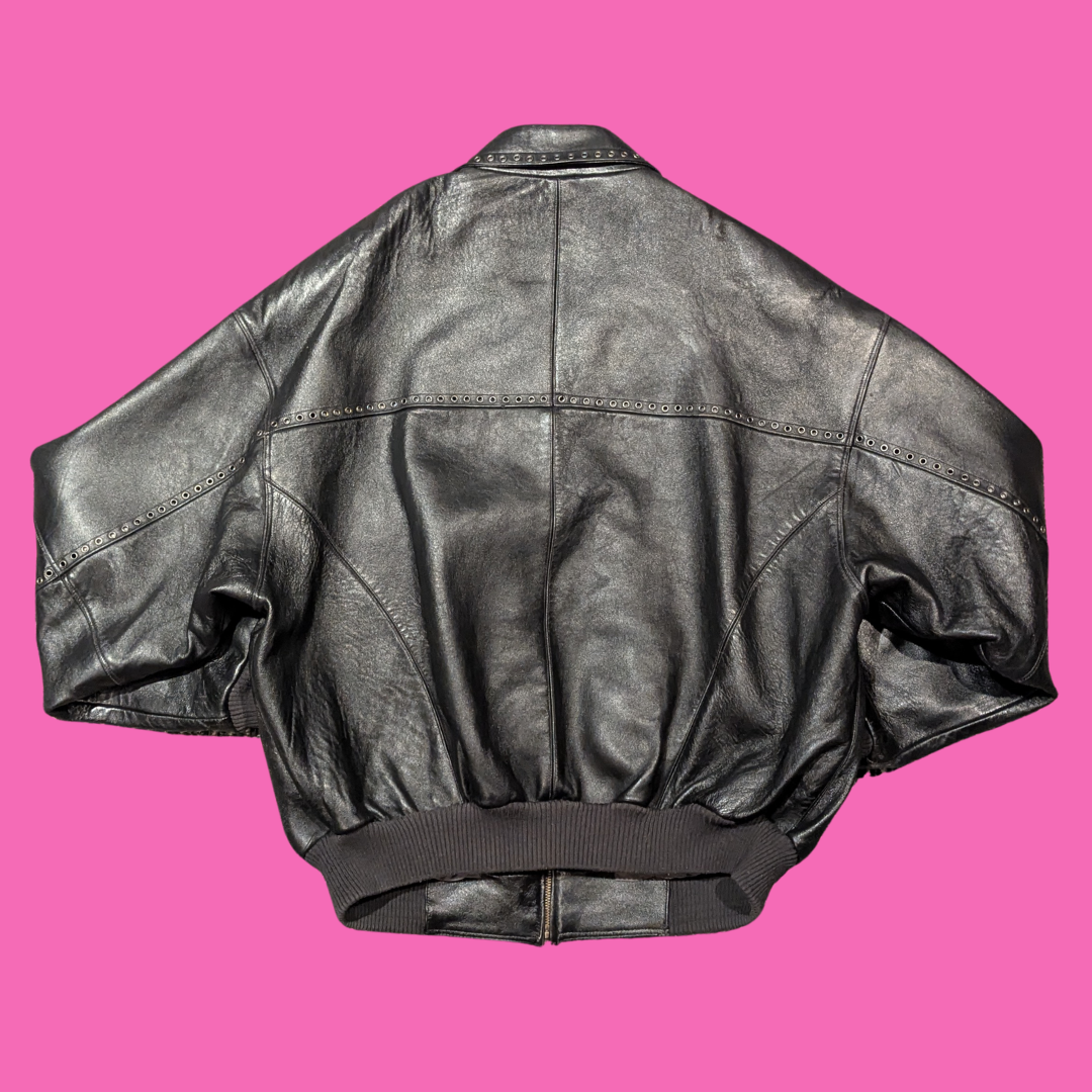 Y2K Pelle Pelle Genuine Leather Jacket for Men Size XL
