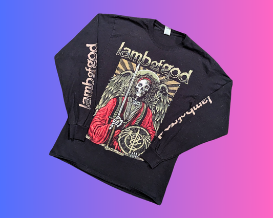 Y2K Lamb Of God Long Sleeve Shirt Size M