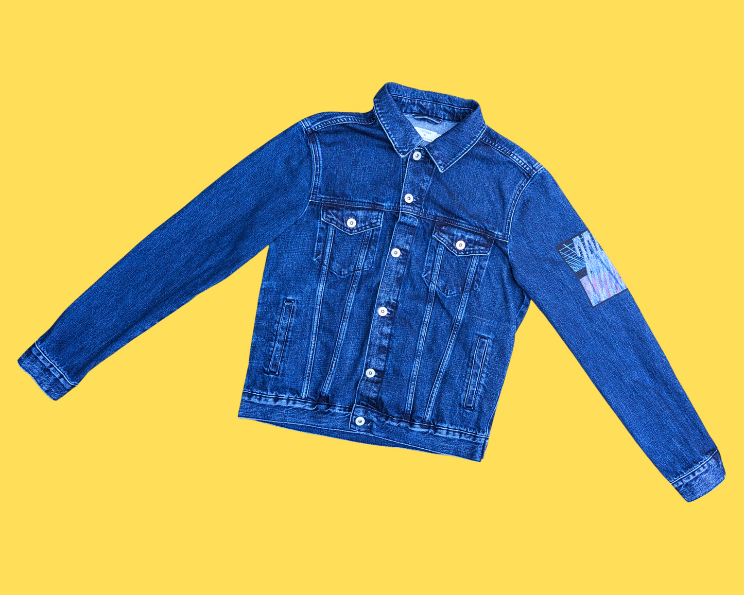Handmade, Upcycled Carlton Banks, The Fresh Prince of Bel Air Denim Jacket Size M