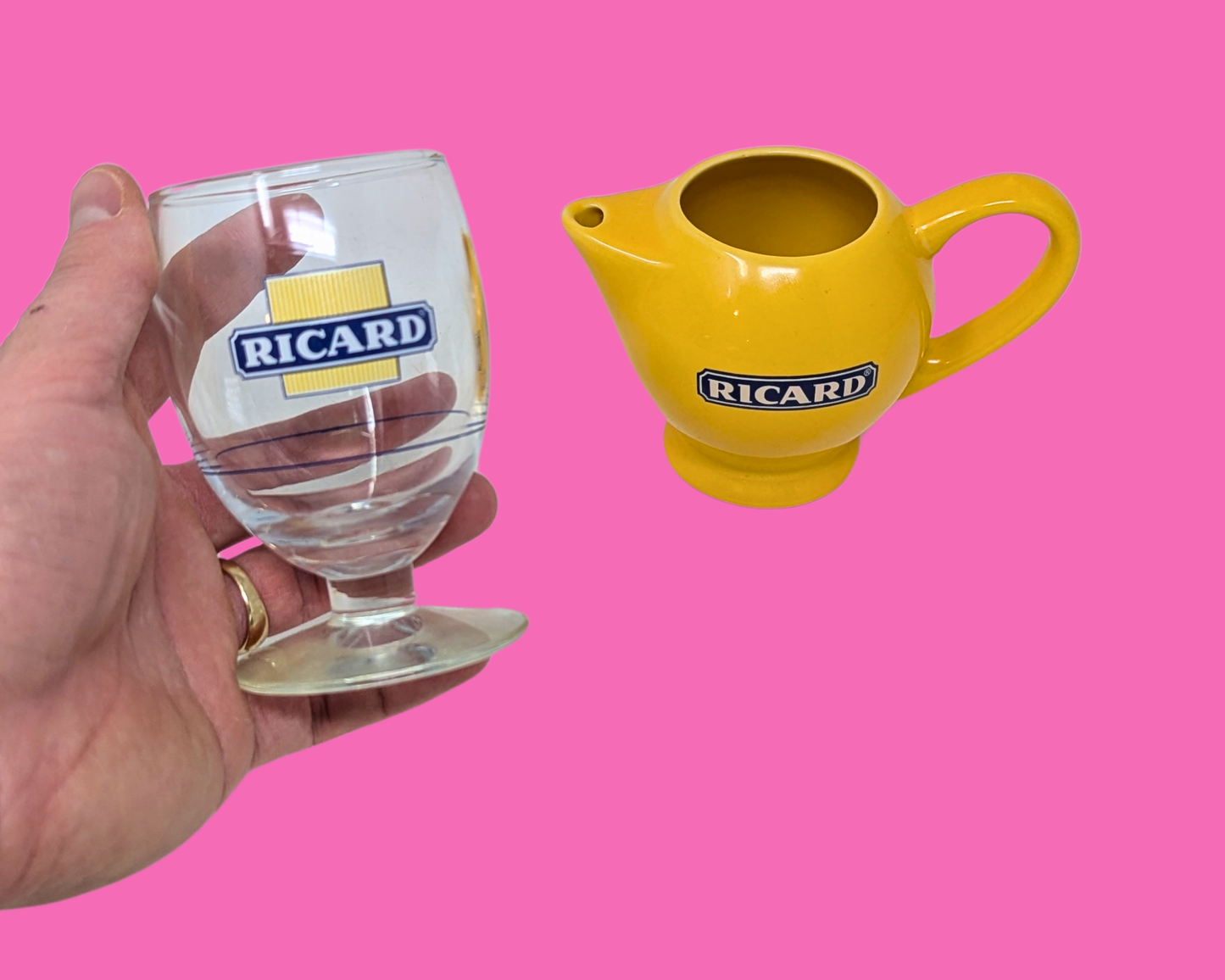 Verre et pichet Ricard vintage