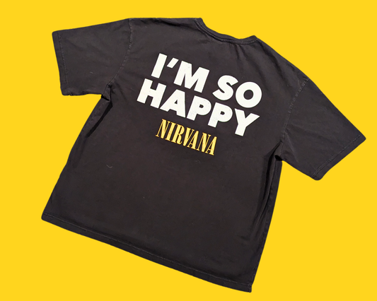 Y2K Nirvana, Lithium I'm So Happy T-Shirt Size XL