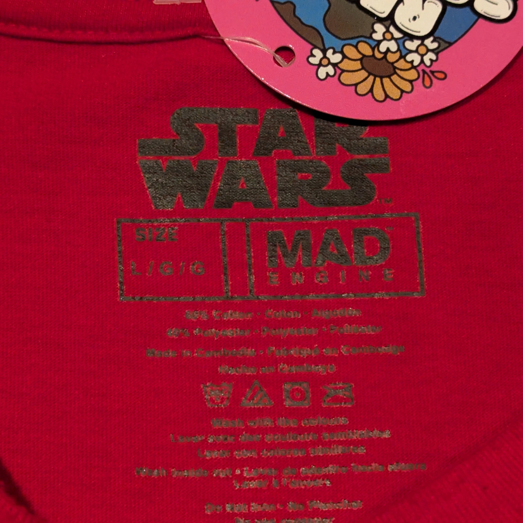 Star Wars ''Chewbetter Have A Happy Holiday'' T-Shirt Size L
