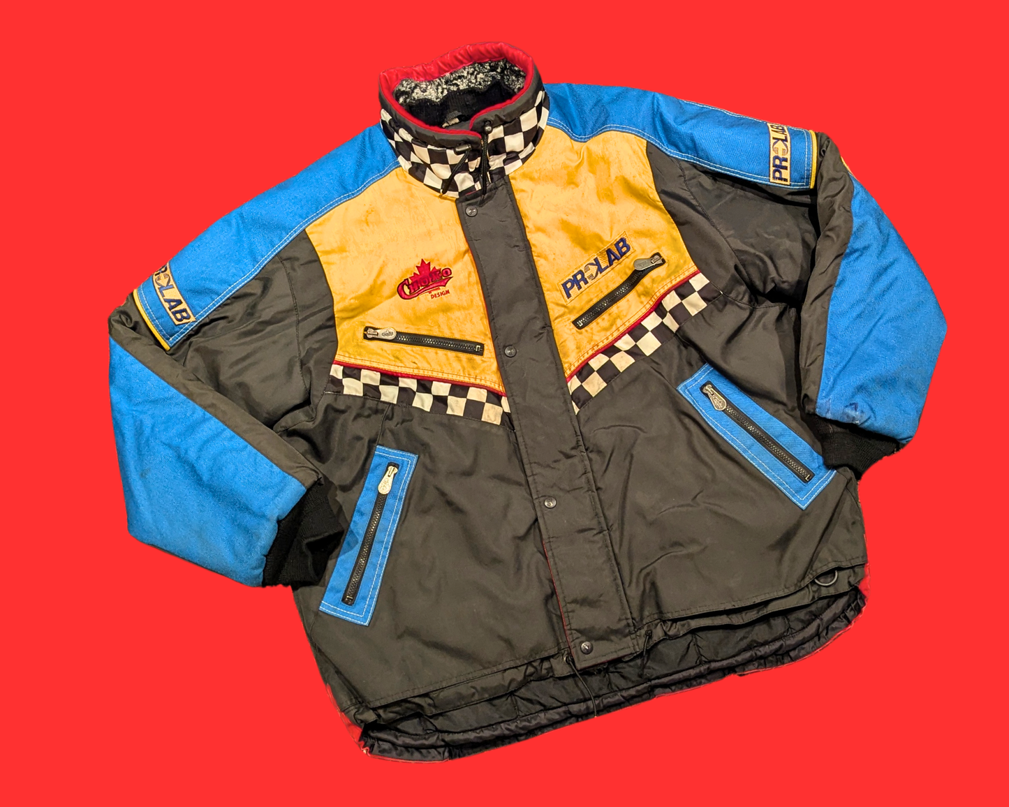 Vintage 1990's Choko Design, Pro Lab Racing Jacket Size XXL
