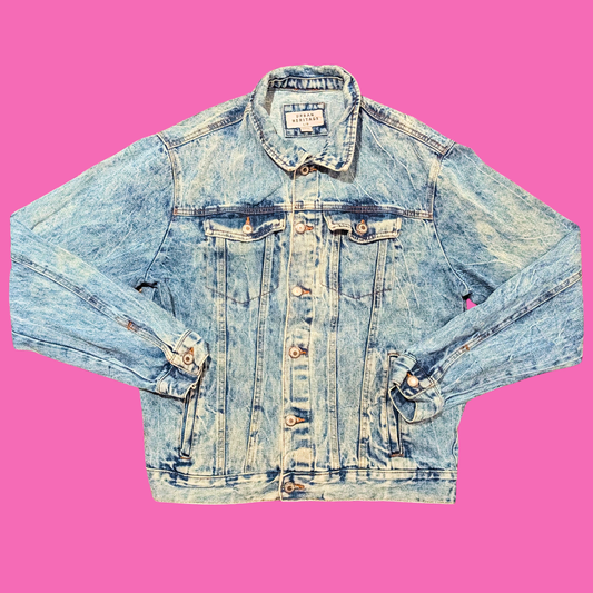 Spirited Away Upcycled Denim Jacket Size L for Men