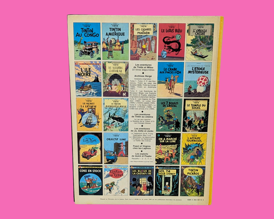Vintage 1980's Tintin au Pays de L'Or Noir