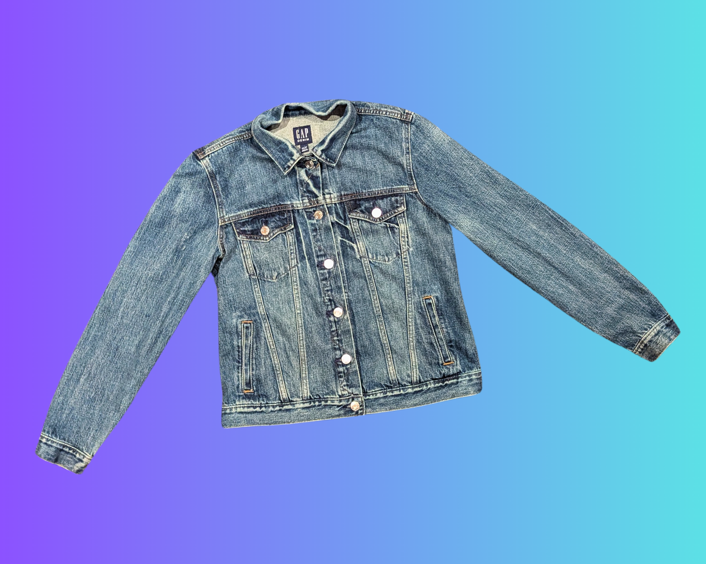 Handmade, Upcycled Scooby-Doo Bedsheet Denim Jacket Size S