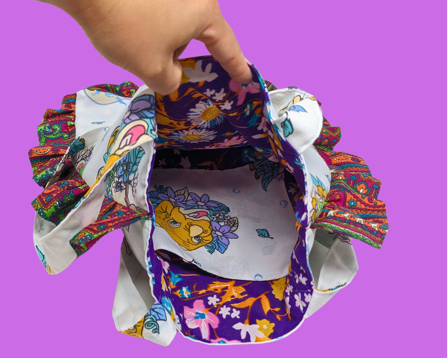Sac fourre-tout fait main et recyclé The Land Before Time