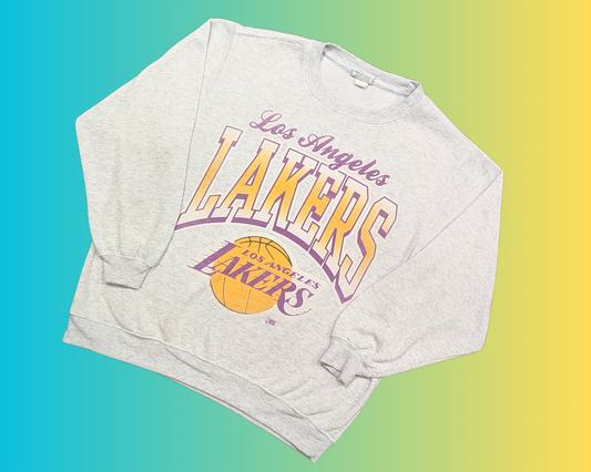 Y2K Official NBA Los Angeles Lakers Crewneck Size S