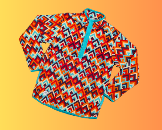 Y2K Petit Montagnard, Colorful Fleece Size S