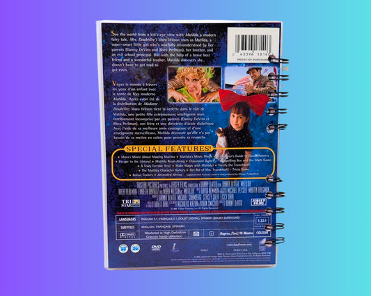 Matilda DVD Movie Notebook