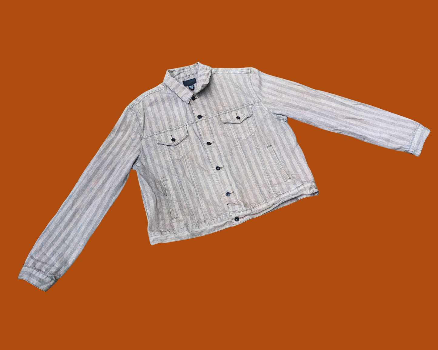 Handmade, Upcycled Indiana Jones Raiders of the Lost Ark Light Brown Denim Jacket Size 3XL