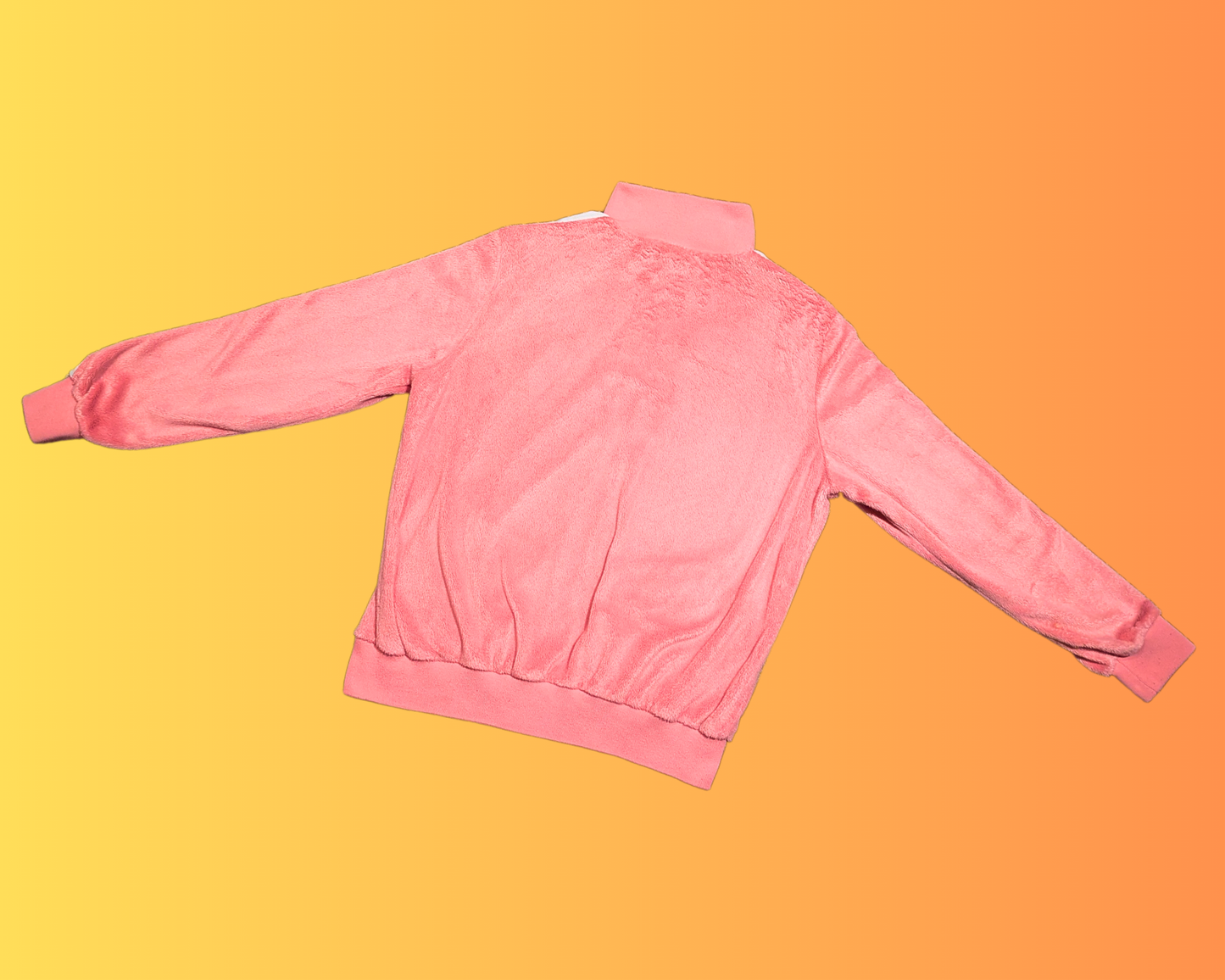 Y2K Ellesse Pink Fluffy Cardigan Size M