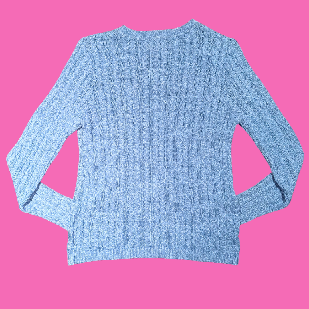 Blue Knit Sweater Size S