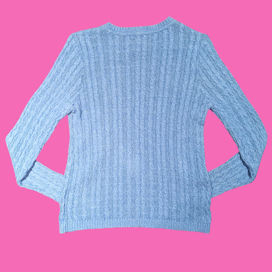 Blue Knit Sweater Size S