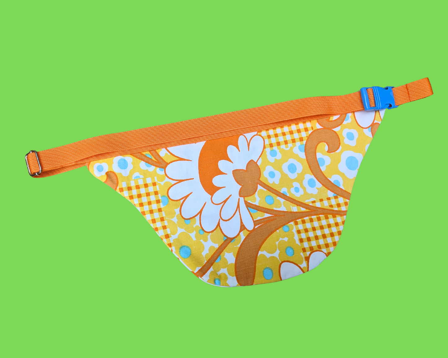 Handmade, Upcycled Vintage Groovy Patterned Fanny Pack