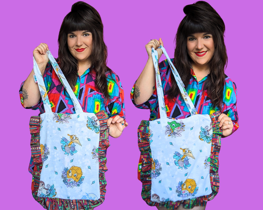 Sac fourre-tout fait main et recyclé The Land Before Time