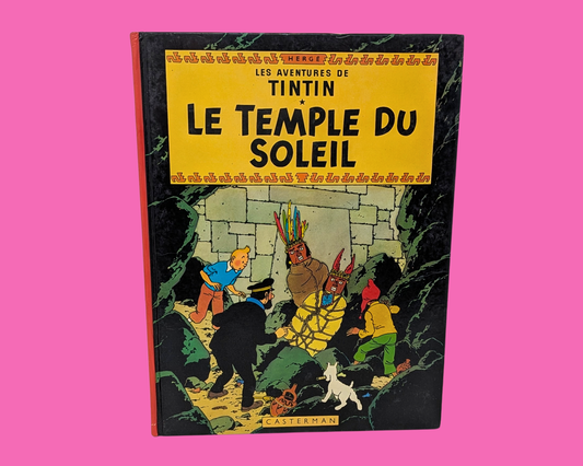 Tintin et le Temple du Soleil vintage des années 1980