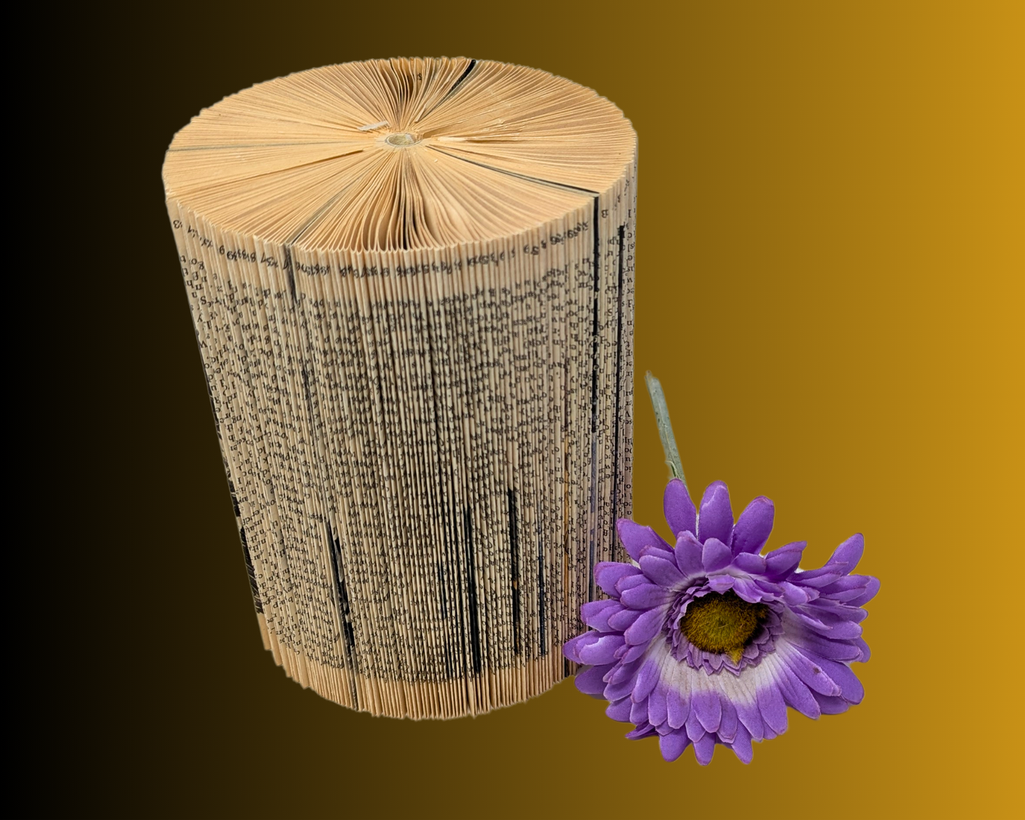 Handmade and Upcycled Book Folding Art Sculpture
