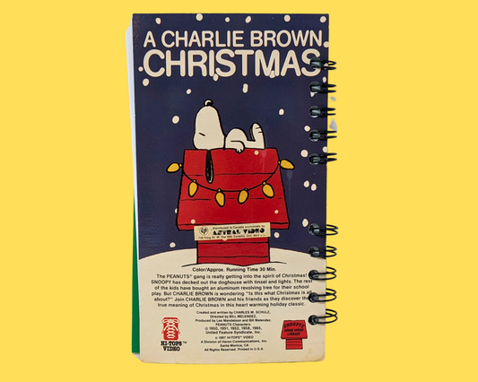 Un carnet de Noël VHS de Charlie Brown