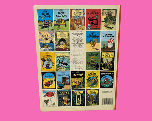 Tintin et le Temple du Soleil vintage des années 1980