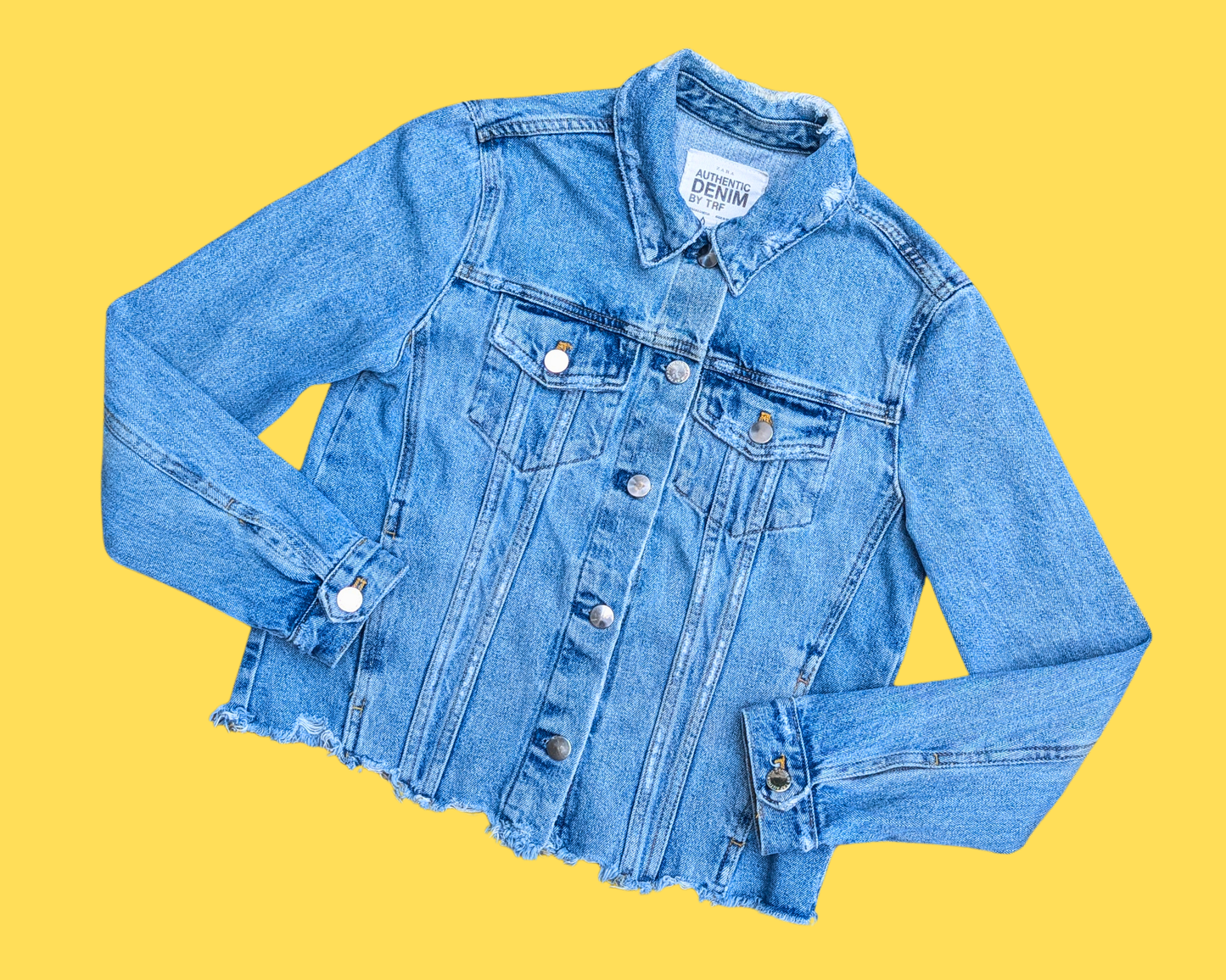 Handmade, Upcycled Teen Wolf, Michael J. Fox Denim Jacket Size S
