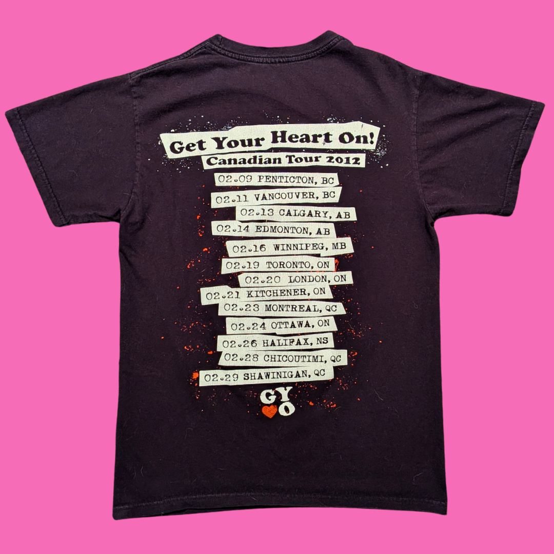 Simple Plan, Get Your Heart On! 2012 Tour T-Shirt Size S