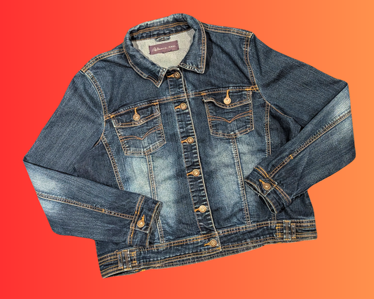 Handmade, Upcycled John Carpenter's Halloween, The Night He Came Home Denim Jacket Size L