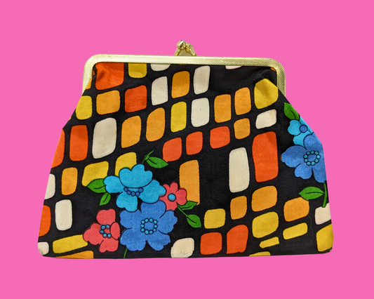 Petite pochette Groovy vintage des années 1960
