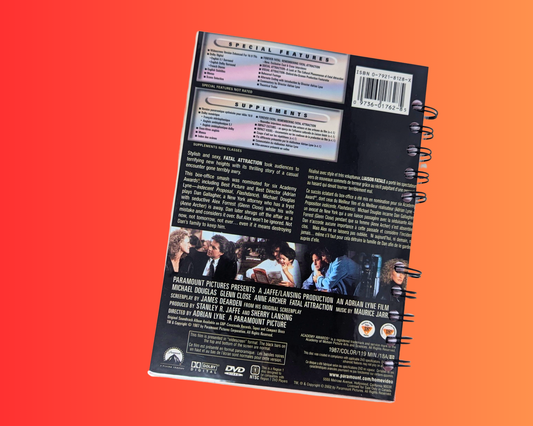 Fatal Attraction DVD Movie Notebook